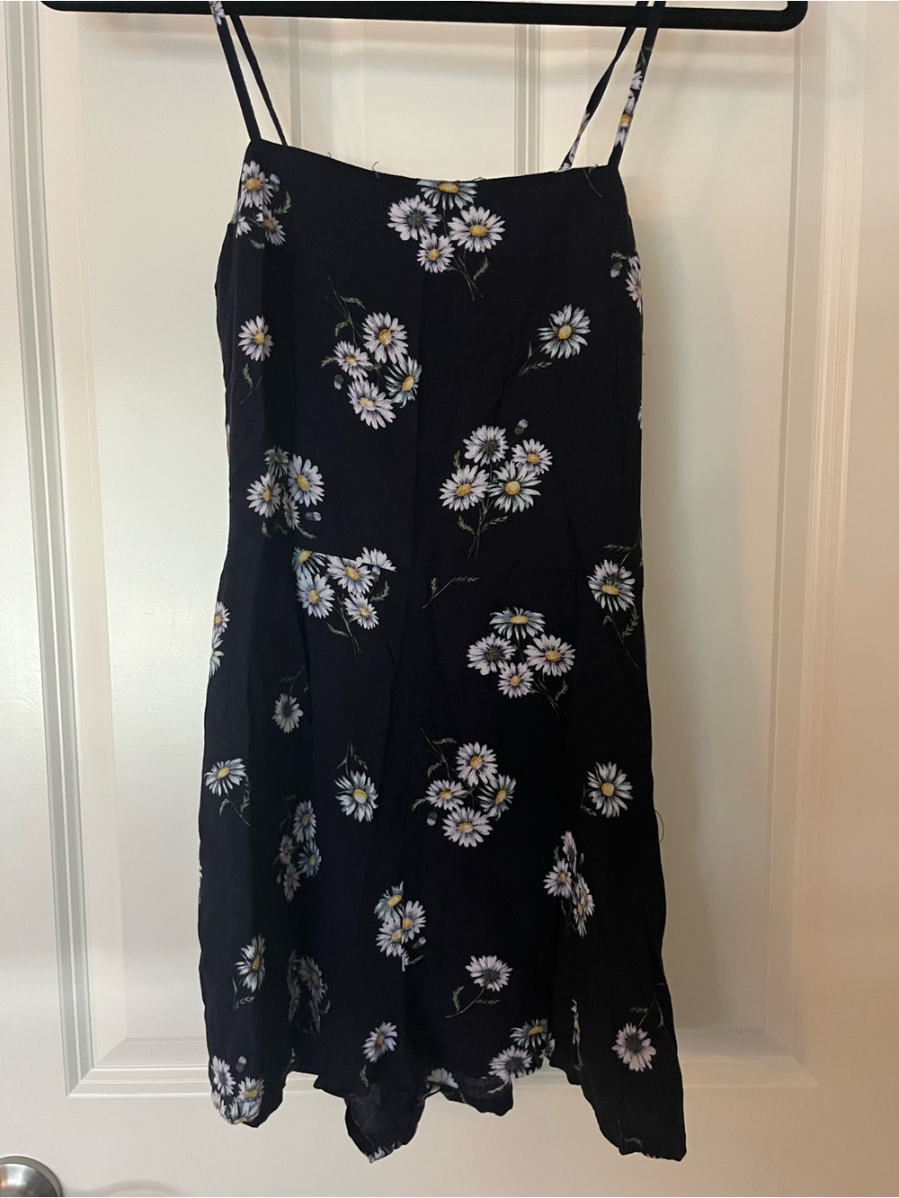 Blue Daisy-Print Romper